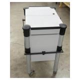 Rolling File Cart with Cabinet and Storage Drawer