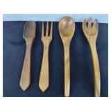 Ozark Original Wooden Spoon, Fork Set