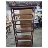 27x11x63 Casual Home Montego Walnut Wood 4-Shelf