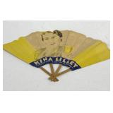 VTG Lithograph Advertising Fan for Kina Lillet