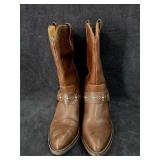 Sz 7.5 Dingo Appaloosa Brown Leather