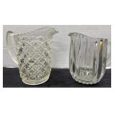 (2) Small Glass Pitchers 5