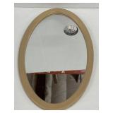 Oval Accent Mirror W/ Real Wood Frame 14ï¿½x23.5ï¿½