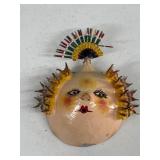 VTG Handmade Coconut Shell Mexican Folk Art Head