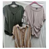 (3) Cotton Casual Tops