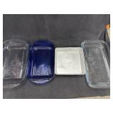 (3) Glass Baking Dish Rectangular