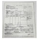 U.S. Government Travel Voucher form (SF 1012) for