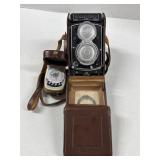 Vintage Rolleiflex Camera Original Case Franke &