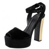 Sz 37.5 Giuseppe Zanotti Black Velvet Lavinia