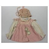 Sz 6 Months VTG Baby Shirt with hat