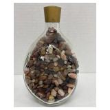8" Display Jar Containing Assorted Tumbled and