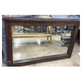 49"x31.5ï¿½ Rectangular Wooden Mirror