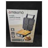 NIB 4 Slice Waffle Maker