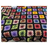Granny Squares Afghan Blanket Throw
