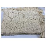 Handmade Crochet Throw Blanket with a Floral