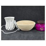 Scentsy Warmer, Honeycomb Bowl & Paradise Orchid
