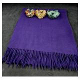 Purple Scarf & 3 Hair Ties