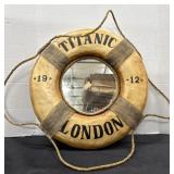 Replica of the RMS Titanic Life Ring, Featuring a
