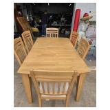 Solid Wood Dining Table & 6 Chairs