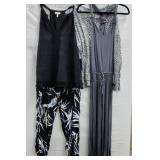 (2) Cotton Casual Outfits Grey & Cheetah Print