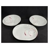Set of Corelle Splendor Pattern Serving Dishes,