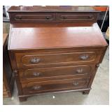 35.5ï¿½x20ï¿½x38.5ï¿½ Solid Aged Walnut Traditional