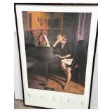 1983 (26"x39ï¿½) Signed Bruce Wolfe Framed Print