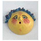 VTG Handmade Coconut Shell Mexican Folk Art Head