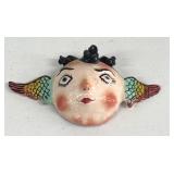 VTG Handmade Coconut Shell Mexican Folk Art Head