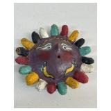 VTG Handmade Coconut Shell Mexican Folk Art Head