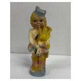 VTG Chalkware Highland Scottish Bagpipe Girl