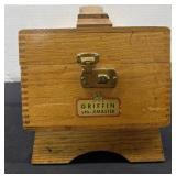 Griffin Shine-master Wooden Shoe Shine Box