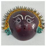 VTG Handmade Coconut Shell Mexican Folk Art Head