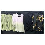 (4) Womenï¿½s Dress Shirts Sz Large