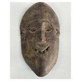 Hand Carved Wooden Face Sculpture