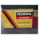Box of (5) Federal 2 3/4" 12 Gauge Shotgun Shells