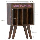 Now Playing Record Player Stand, Holds up to 100