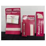 Newport Stripes Memo Book & Fold Away Brush