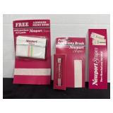 Newport Stripes Memo Book & Fold Away Brush