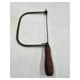 Vintage Coping Saw with a Wooden Handle