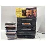Aiwa NSX-2500 Compact Stereo System & Assorted CD