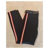 MD Hale Bob Black Leggings Red Stripe