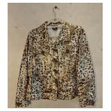 MD Berek Metallic Cheetah Linen Jacket