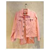 SM/MD Berek Pink Denim Jacket & Sequin Tank