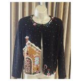 Sz M VTG Michael Simon Ginger Bread Embroidered