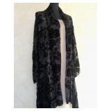 Womens Black Sheer Evening Cardigan