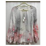 Sz: M, Elie Tahari  Womenï¿½s Floral Shirt