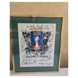 15"ï¿½19" Framed, Autographed Print Commemorating