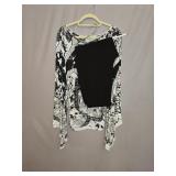 Another Culture Black & White Top + Capri Leggings