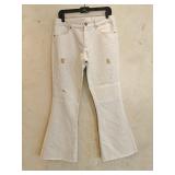 Sz 8 Elie Tahari Flare Jeans w / Gold Accents